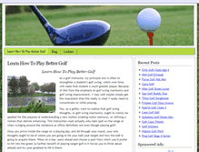 Tablet Screenshot of bettergolfplaying.info